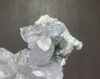 Lustrous Quartz Crystals from Arkansas - with an old label