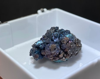 Iridescent Chalcocite from the Flambeau Mine in Wisconsin