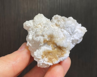 Unusual Combination piece - Selenite with Creedite aka Popcorn Selenite