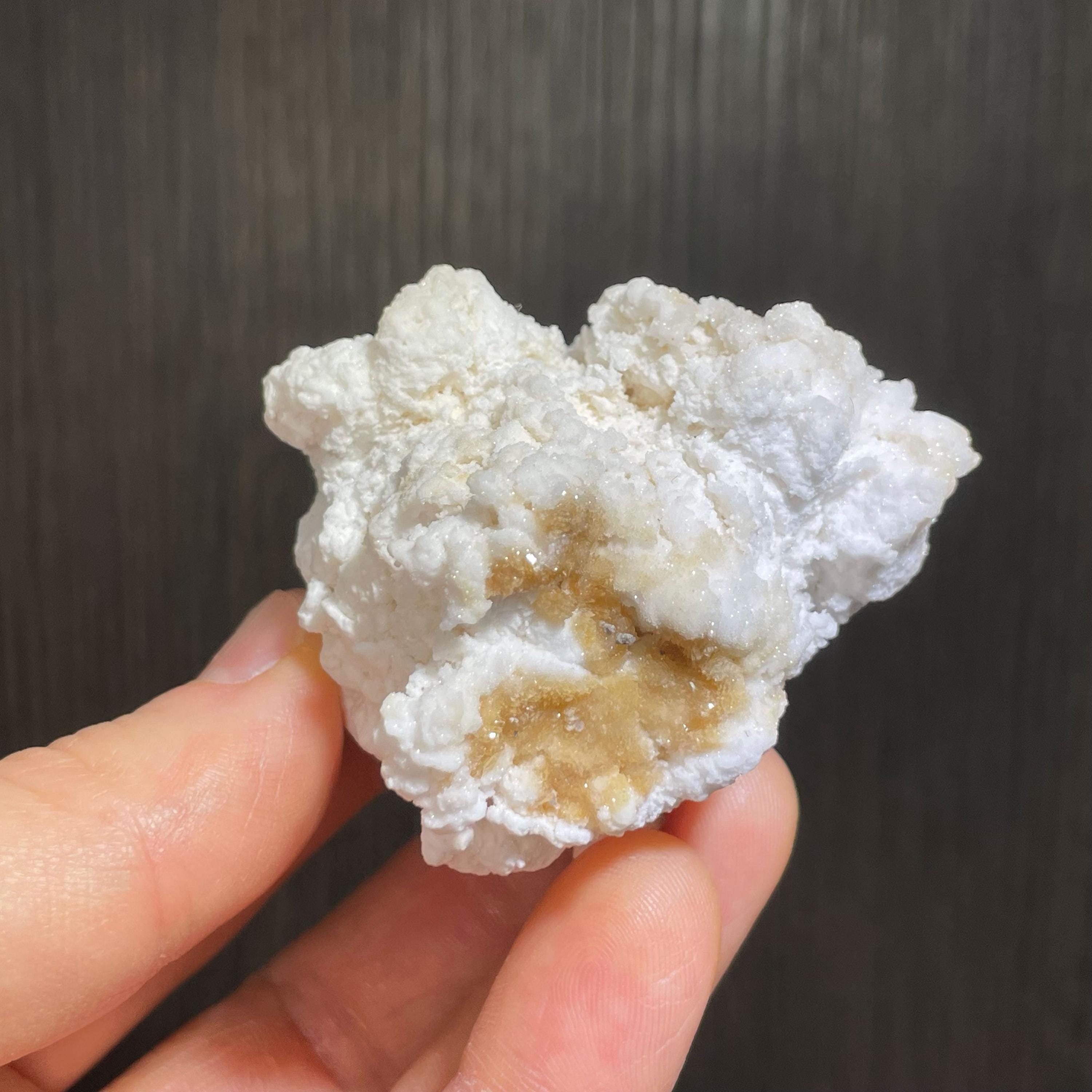 珍しい組み合わせの作品 - セレナイトとクリーダイト（別名