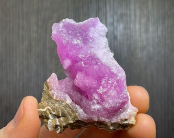 Vibrant Pink/Purple Botryoidal Cobaltoan Calcite - Cobalt-bearing Calcite from Morocco