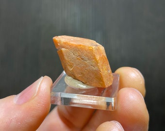 Orange Orthoclase Crystal from Crystal Pass, Nevada - from the Alex Schauss Collection