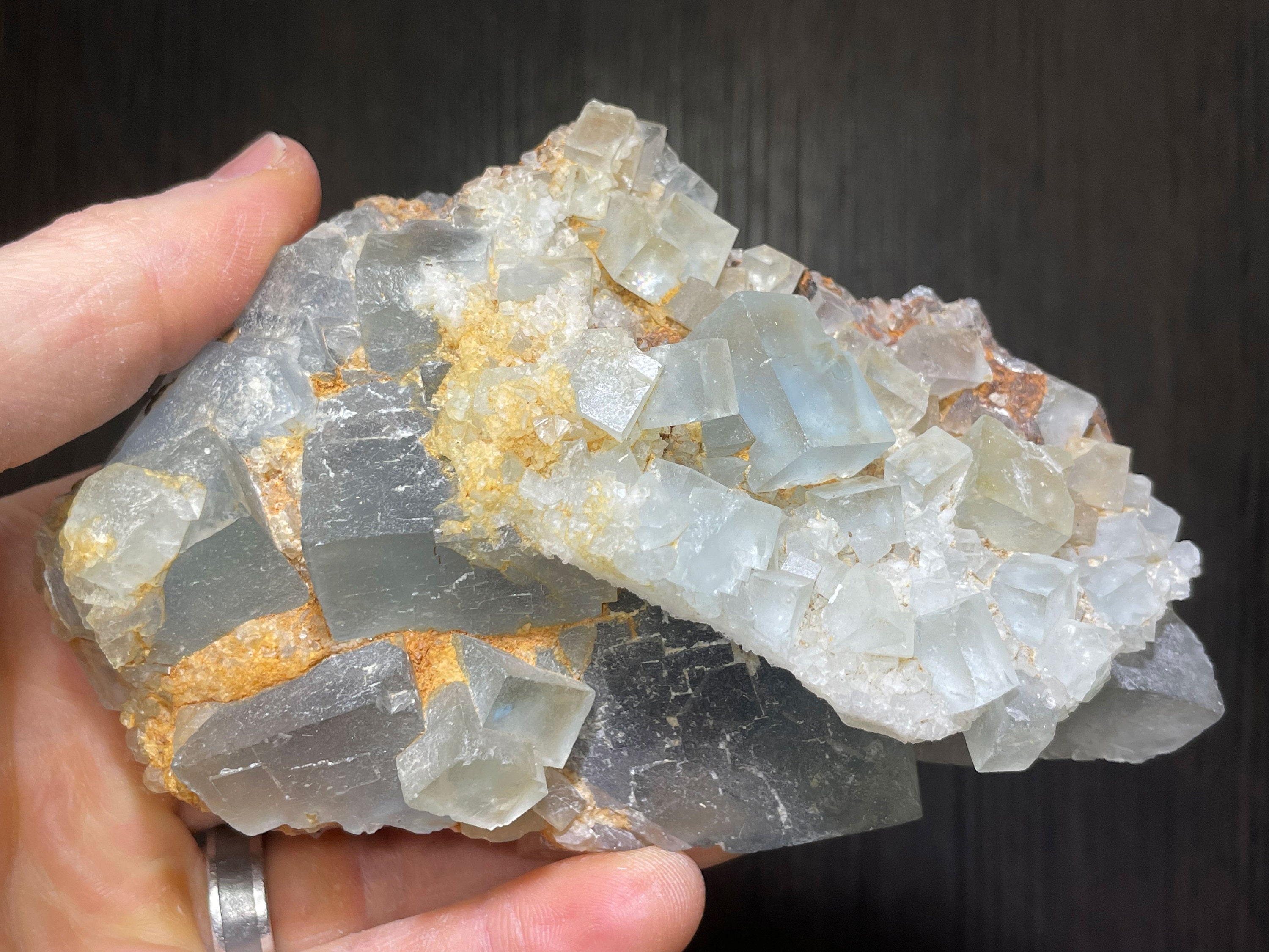 Closed Locality - Light Blue Cubic Fluorite From Le Beix Mine in France ...