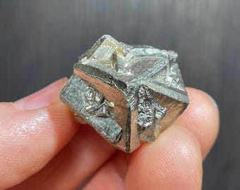 Inter-grown Pyrite Crystal Cluster from Peru