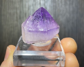 Amethyst Crystal Mounted to a Base from Morocco