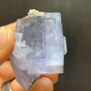 Light blue/violet Phantom Fluorite Crystal from the Yaogangxian Mine in China