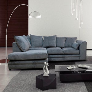 Casper Corner Sofa -Grey-Beige