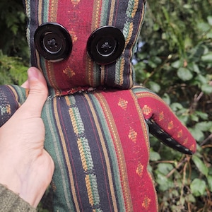 One-of-a-kind Handmade doll, Upcycled monster, Allybot, Ragdolls