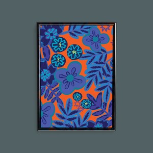 Vintage Blumen Giclée-Druck