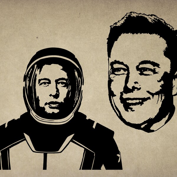 Spacex Wall Art Print Etsy