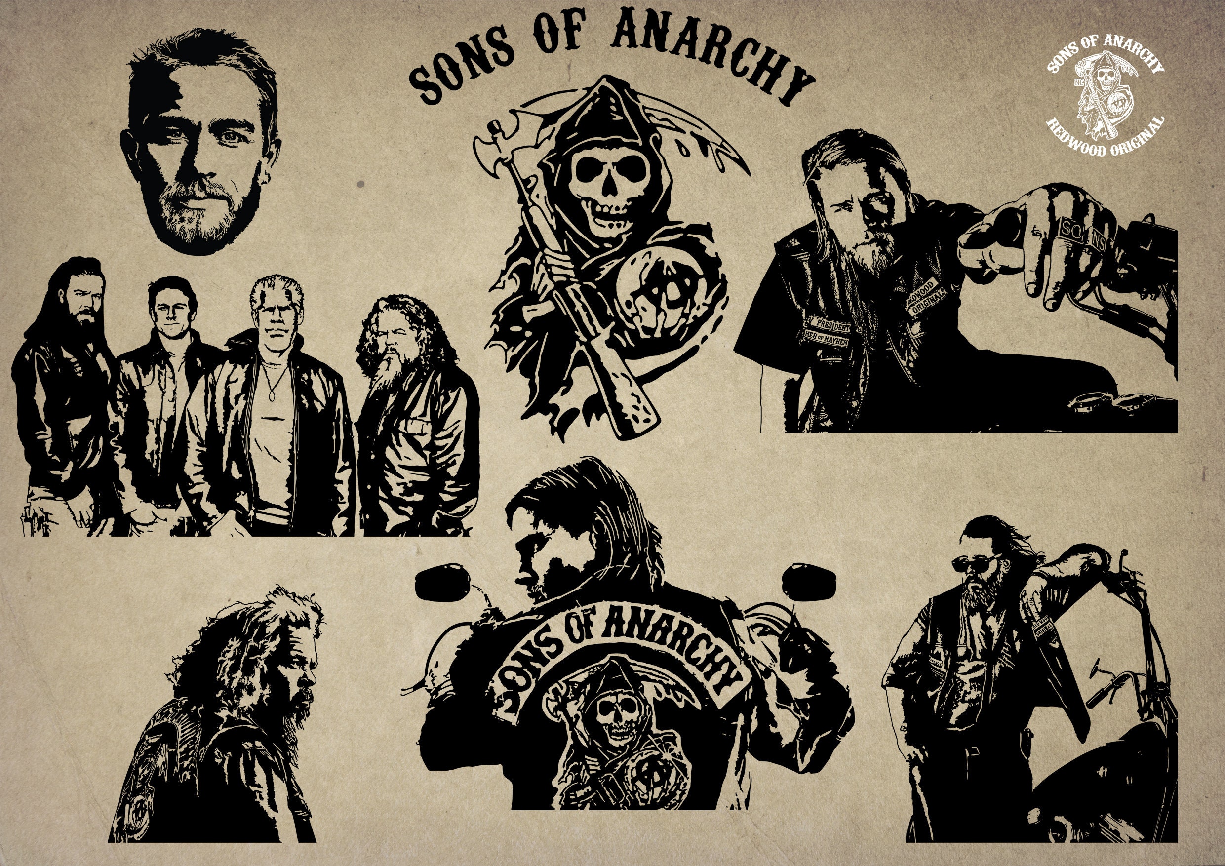 sons of anarchy stencil