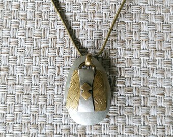 Vintage Majorie Baer SF Mixed Metal Necklace