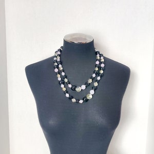 Vintage Signed Joan Rivers Long Beaded Necklace