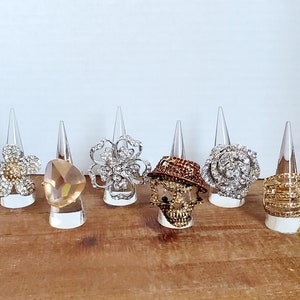 Vintage JMS Signed V20 12k Gold Filled & Faux Pearl Screw
