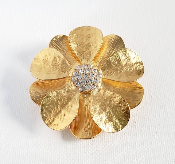 Beautiful Premier Designs Gold Tone Flower With R… - image 3