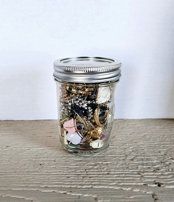 Mystery Jewelry Jar Full of Vintage to Now Paired 