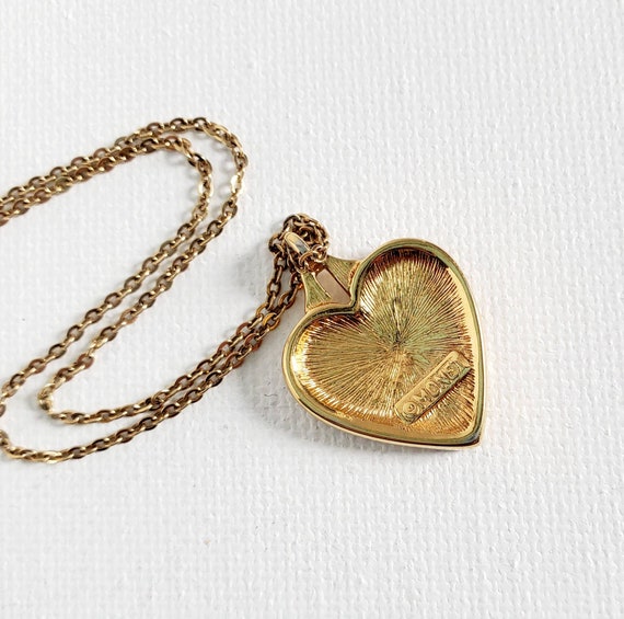 Sterling Silver Rose Gold Baguette Heart Necklace - Elements Unleashed
