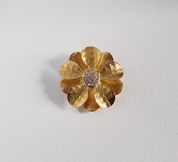 Beautiful Premier Designs Gold Tone Flower With R… - image 9