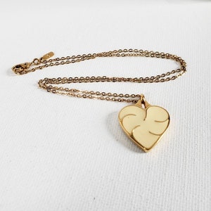 Vintage Monet Heart Pendant Necklace