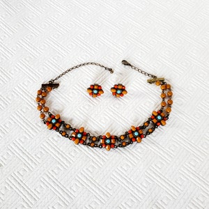 Beautiful Choker Style Necklace with Matching Earrings