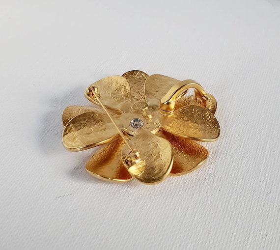 Beautiful Premier Designs Gold Tone Flower With R… - image 6