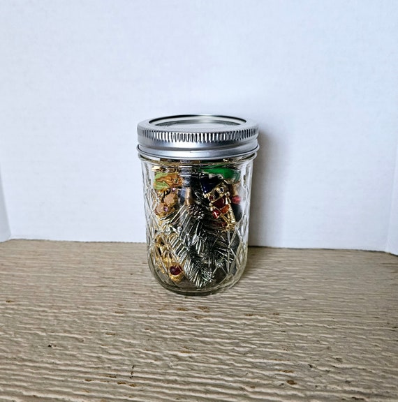 Mystery Jewelry Jar Full of Vintage to Now Brooch… - image 10