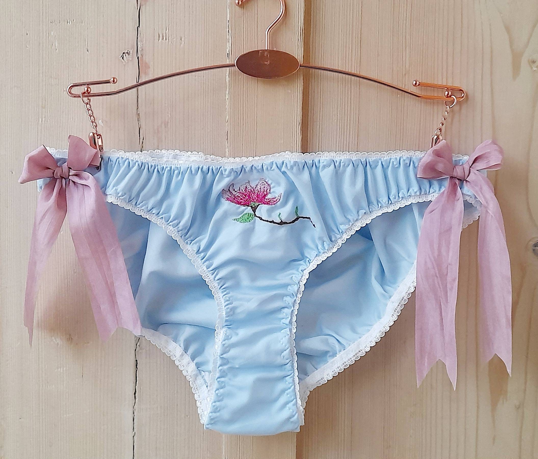 Vintage High Waist Girls Underpants, Vintage Cotton Kids Underwear Pink and  White Colour New Old Stock Collectible 8 Year 