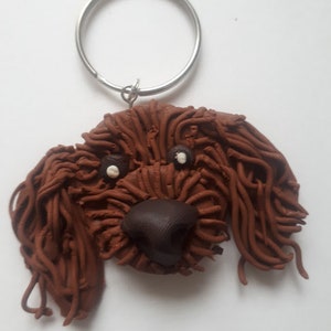 Custom fimo polymer clay pet cat dog portraits. Keyrings brooches fridge magnets. Handmade,bespoke gift present for an animal pet lover.