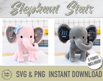 Download Birth Stats Svg Etsy