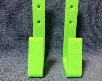 Wrestling / Championship Belt Wall Display Holder Set Luminous Green Glow In Dark Green(no logo)