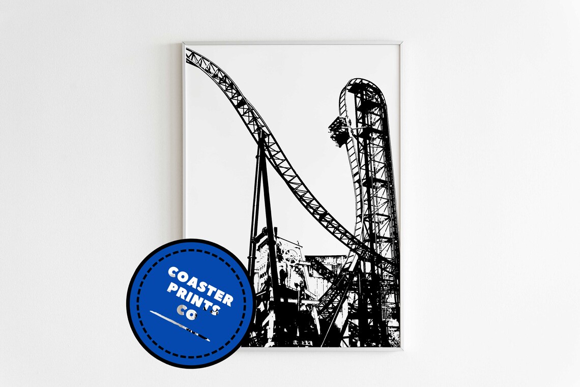 Thorpe Park Saw The Ride Print Roller Coaster Print | Etsy