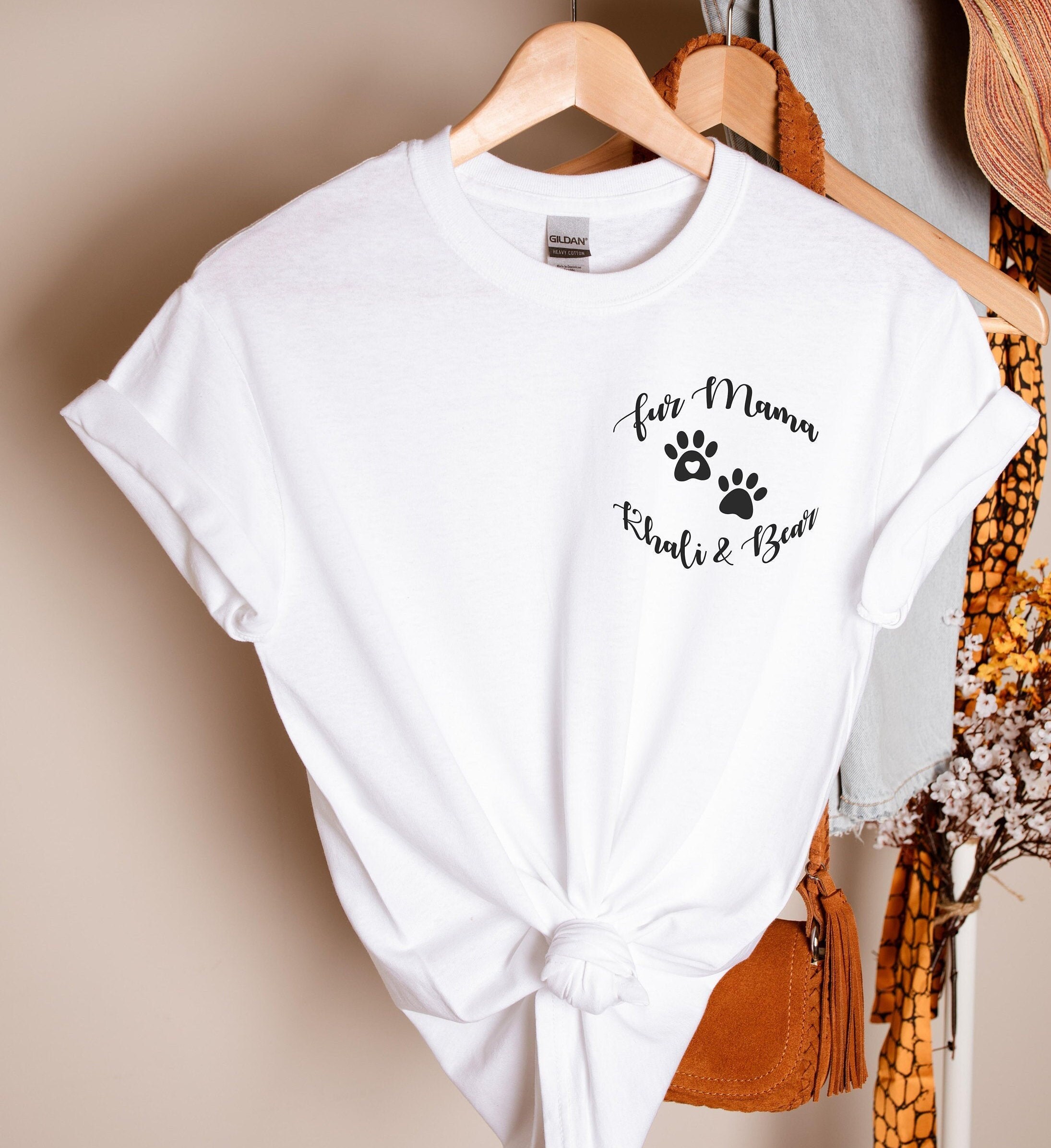 Pet Dog Personalised TShirt Pet Name TShirt Custom Dog Gift Etsy