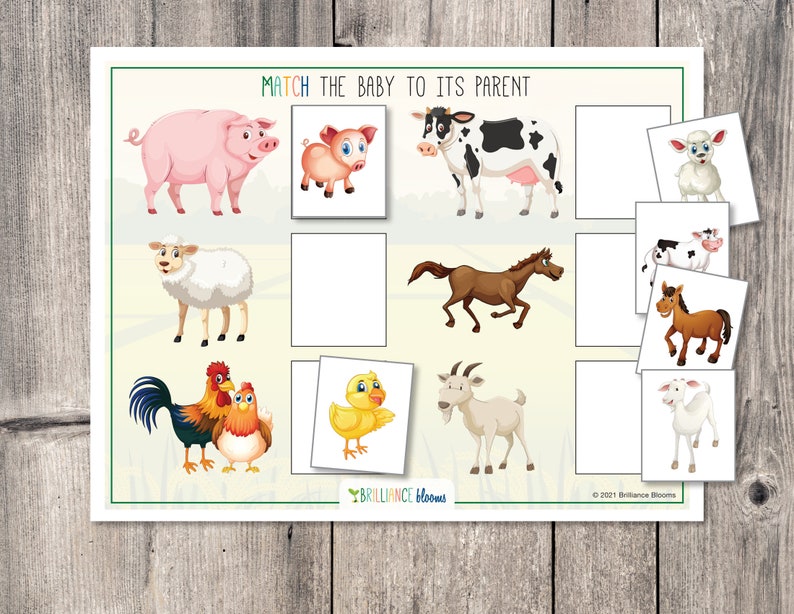 Printable Farm Animals Busy Book, Toddler Busy Book, Quiet Workbook ...
