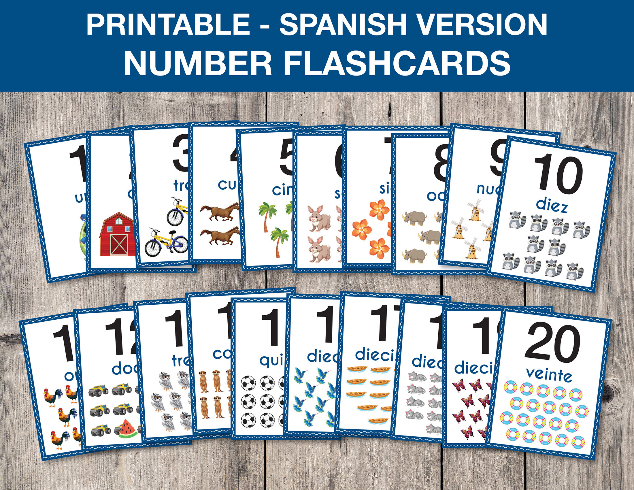 The Best Bilingual Numbers Flashcards – FUN FLASHCARDS CO