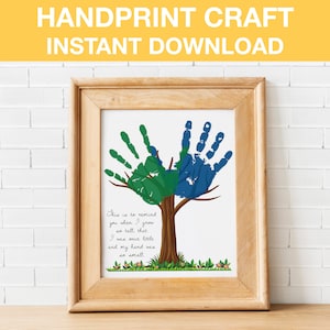 Finger Painting Fall Handprint Tree - A Little Tipsy