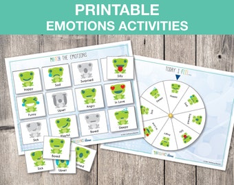 Match the Emotions Printable, Preschool Emotions Activity, Learn Emotions, Homeschool Activity, PreK Learning Binder, INSTANT DOWNLOAD, T010
