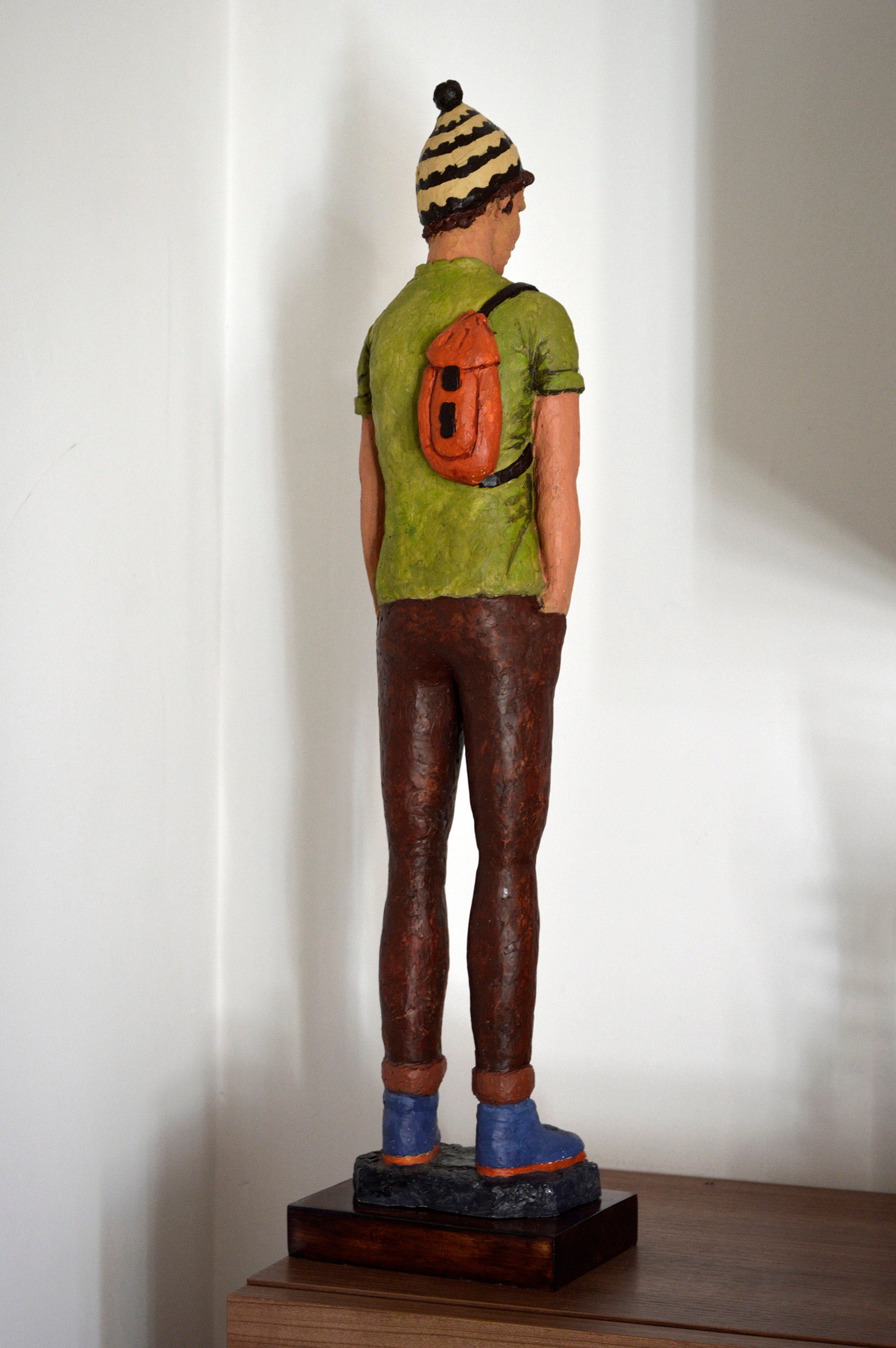 Sculpture Better Things Boy with Backpack. Better | Etsy