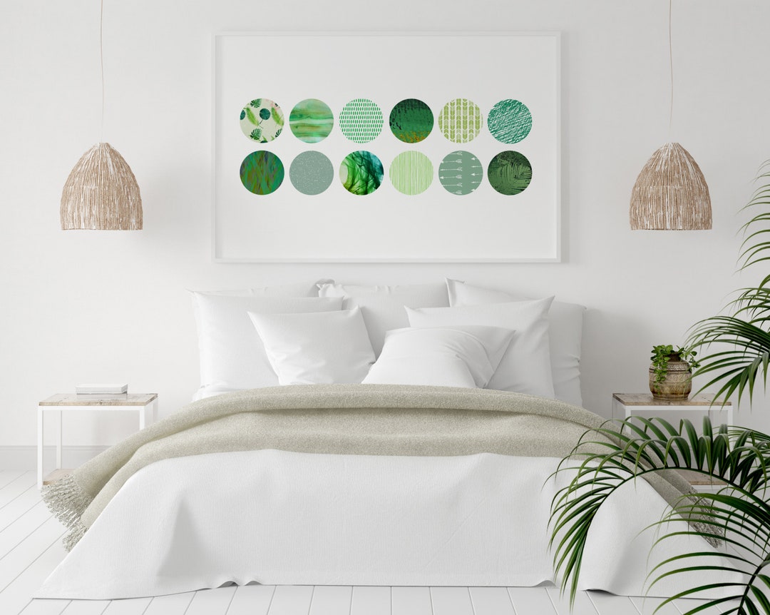 Green Circle Printable Wall Art Instant Download - Etsy UK