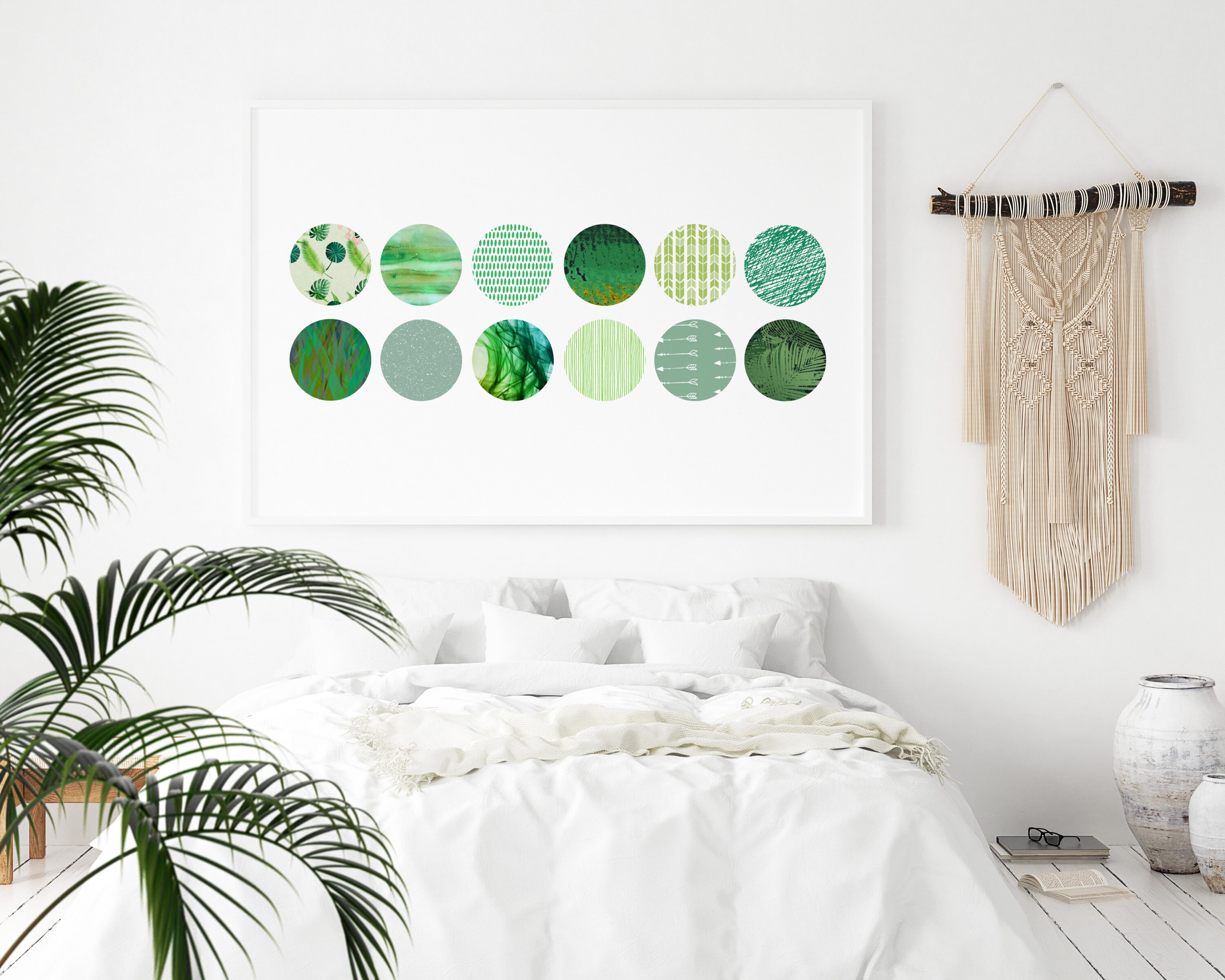 Green Circle Printable Wall Art Instant Download - Etsy Australia