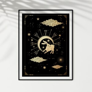 A4 Spiritual Wall art Poster A5 Wild Sun and Moon Eclipse Nature Art print Fantasy A3 format Reflection