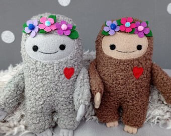 BigFoot-knuffel voor meisjes, Yeti-knuffel, kawaiimonsterknuffel, meisjesbabymonster, Moederdagcadeau-idee
