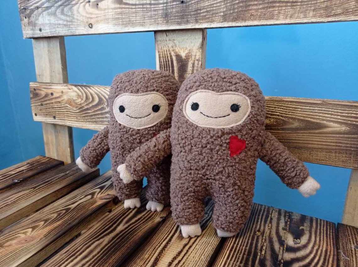BigFoot toy Sasquatch plush stuffed animal monster toy Yeti Etsy