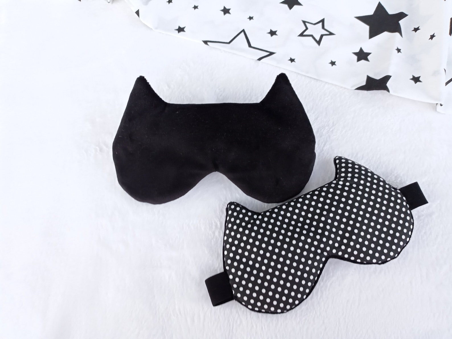 Sleep Mask Black Cat Eye Mask Sleep Slumber Party Favors Etsy