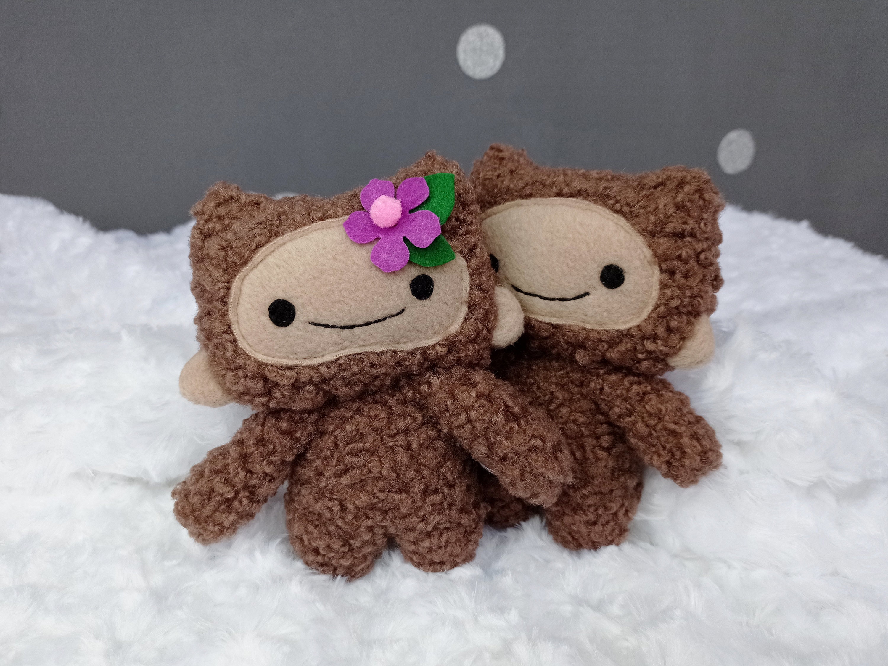Bigfoot Plush Squatch Toy Stuffed Animal Plush Monster Baby Etsy UK