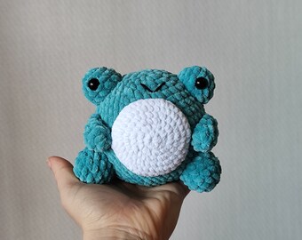 Crochet Frog Plush Toy: Amigurumi Rain Frog Plushie