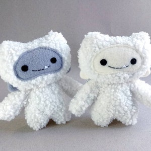 Handmade Sherpa Yeti Plush: Kawaii Bigfoot Doll, Sasquatch Nursery Decor