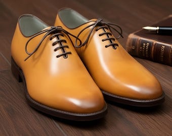 Handmade Leather Oxfords | Men's Slip-On Dress Shoes