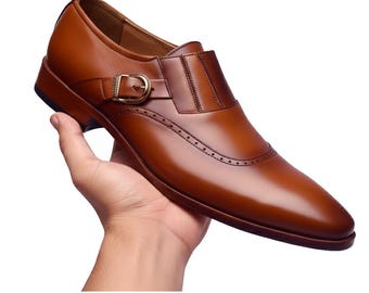 Handmade Leather Slip-On Loafer | Men's Dress Shoes