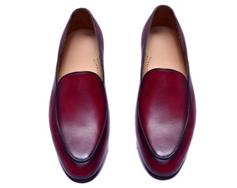 Handgemaakte leren penny-loafers | Instappers voor heren