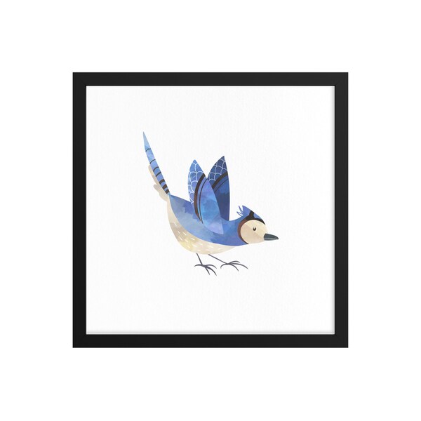 Bluejay, Small bird wall art